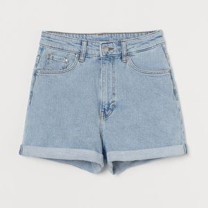 NWT! H&M Mom Ultra High Denim Shorts